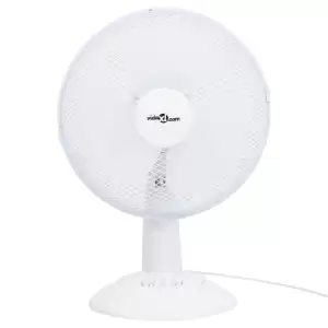 Ventilator de masă cu 3 viteze, alb, 30 cm, 40 W - Mențineți nivelul de confort perfect în aproape orice cameră cu ventilatorul nostru de masă, cu 3 viteze! Este special conceput pentru a ocupa un spaț...