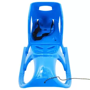 Sanie cu scaun, albastru, 102,5x40x23 cm, polipropilenă - În această iarnă, lăsați-l pe micuțul dvs. să se bucure de distracția captivantă de a se juca, folosind această sanie super cool! PP durabil: Fabricat...