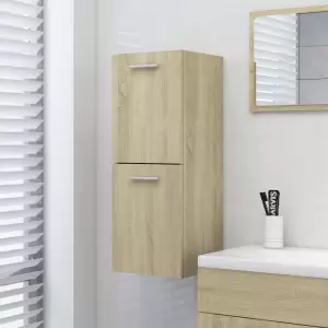 Dulap de baie, stejar Sonoma, 30x30x80 cm, PAL - Cu acest dulap de baie, puteți crea spațiu de depozitare suplimentar, oferind băii dvs. un aspect deosebit și ordonat. Liniile simple și designul eleg...
