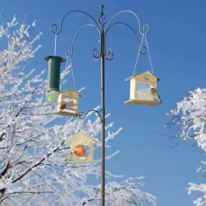 Esschert Design Stație de hrănire pentru păsări FB150 - Acest suport pentru alimentarea păsărilor de la Esschert Design este o stație de hrănire ideală pentru grădina dvs.! Acest set de tijă include 5 cârli...