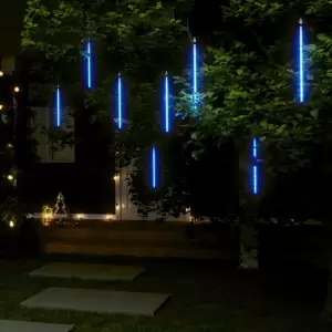 Lumini de meteoriți 8 buc. albastru 30 cm 192 LED-uri int./ext. - Aceste lumini de meteoriți sunt perfecte pentru petreceri în aer liber, Crăciun, nunți și orice alt eveniment la care doriți să adăugați o strălucire....