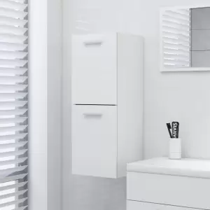 Dulap de baie, alb, 30x30x80 cm, PAL - Cu acest dulap de baie, puteți crea spațiu de depozitare suplimentar, oferind băii dvs. un aspect deosebit și ordonat. Liniile simple și designul eleg...