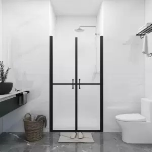 Ușă cabină de duș, mată, (73-76)x190 cm, ESG - Această ușă pentru cabina de duș combină stilul și funcționalitatea, oferind o cale de acces largă și practică în duș. Cadrul din aluminiu și panouril...