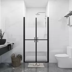 Ușă cabină de duș, jumătate mată, (78-81)x190 cm, ESG - Această ușă pentru cabina de duș combină stilul și funcționalitatea, oferind o cale de acces largă și practică în duș. Cadrul din aluminiu și panouril...