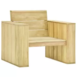 Scaun de grădină cu perne, antracit, lemn de pin tratat - Acest scaun de grădină din lemn, cu perne, este confortabil și elegant, și va adăuga o notă de farmec rustic grădinii sau curții dvs. Fabricat din lem...