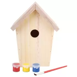 Esschert Design DIY cu fermoar cu vopsea 14.8x11.7x20 cm KG145 - Fiecare iubitor de păsări se bucură să vadă păsări drăguțe. Dați păsărilor cartierului un loc unde să vă așezați cu această cutie de cuibarit pasăre K...