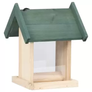 Căsuțe de păsărele, 4 buc., lemn de brad - Acest hrănitor pentru păsări, din lemn, este ideal pentru păsările sălbatice, care se vor bucura de o masă în grădina dvs.  Această căsuță de hrănire...