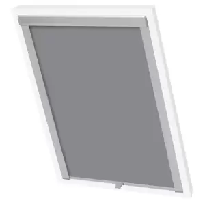 Jaluzea opacă tip rulou, gri, MK08 - Această jaluzea rulabilă pentru ferestre de mansardă este potrivită pentru ferestrele cu sistem Velux, fiind ideală pentru acoperirea ferestrelor în o...