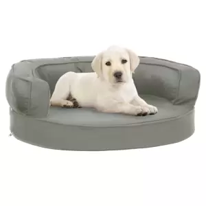 Saltea ergonomică pat de câini, 60x42 cm, gri, aspect de in - Oferiți animalului dvs. un loc confortabil unde să doarmă noaptea și să tragă un pui de somn în timpul zilei, cu această saltea de pat pentru câini. F...