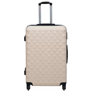 Valiză cu carcasă rigidă, auriu, ABS - Indiferent dacă plecați într-o călătorie de afaceri sau în vacanță, această valiză cu carcasă rigidă, cu aspect atrăgător, vă asigură spațiu suficient...