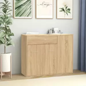 Servantă, stejar Sonoma, 88 x 30 x 70 cm, PAL - Această servantă, cu un design minimalist, va fi un element de decor practic și atrăgător în locuința dvs. Fiind fabricată din placă de calitate, serv...