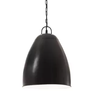 Lampă suspendată industrială, negru, 32 cm, E27, rotund, 25 W - Această lampă suspendată, cu o lungime totală de 142 cm și un diametru de 32 cm al abajurului, va fi cu siguranță un punct de maximă atracție în camer...
