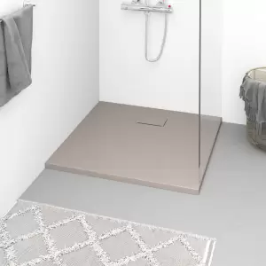 Cădiță de duș, maro, 90x80 cm, SMC - Cu un aspect modern, minimalist, dar bine conturat, această cădiță de duș va fi o completare minunată pentru baia dvs.! Cădița de baie are un prag jos...