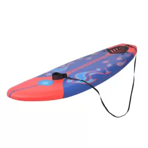 Placă de surf, albastru și roșu, 170 cm - Mergând pe valuri cu această placă de surf va fi foarte plăcut! Corpul principal al plăcii de surf este realizat din XPE moale, care absoarbe șocuri ș...