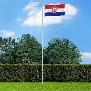 Steag Croația, 90 x 150 cm - Steagul Croației frumos colorat va fi punctul de atracție în grădina dvs. sau la evenimente sportive, fiind perfect pentru a vă demonstra spiritul pat...