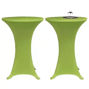 Husă elastică pentru masă, 4 buc., verde, 70 cm - Această husă pentru mesele cu picior va transforma orice masă de bar simplă într-o masă festivă. Este ideală pentru recepții și aniversări de orice fe...