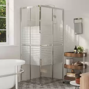 Cabină de duș, 90x70x180 cm, ESG - Această cabină de duș combină stilul cu funcționalitatea și se va potrivi perfect în decorul băii dvs. Profilul din aluminiu și panourile laterale din...