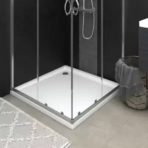 Cădiță de duș pătrată din ABS, alb, 80x80 cm - Această cădiță de duș, cu aspectul său simplu, lucios, va adăuga o notă modernă băii dumneavoastră. Concepută pentru a fi confortabilă, această cadă a...