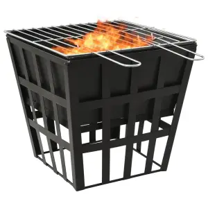 Vatră de foc 2-in-1 cu grătar, 34x34x48 cm, oțel - O modalitate rapidă și ușoară de a vă ține cald și, de asemenea, de a organiza o sărbătoare în aer liber! Aduceți chiar acum această vatră de foc 2-în...