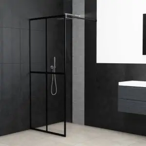 Paravan duș walk-in, 100x195 cm, sticlă securizată transparentă - Aduceți o notă de estetică industrială în baia dvs. cu acest paravan de duș walk-in modern! Panoul de duș se bucură de un design rafinat, din material...