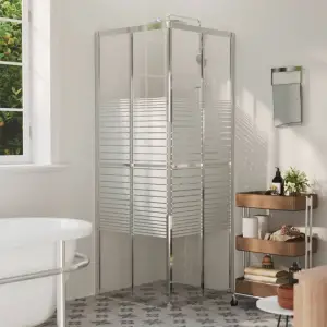 Cabină de duș, 70x70x180 cm, ESG - Această cabină de duș combină stilul cu funcționalitatea și se va potrivi perfect în decorul băii dvs. Profilul din aluminiu și panourile laterale din...