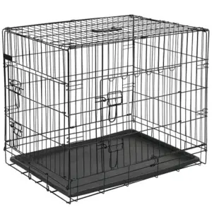 @Pet Cușcă transport câini, negru, 107x70x77,5 cm, metal, 15004 - Această cușcă metalică de câini de la @Pet este stabilă, confortabilă și perfect convenabilă pentru transportul câinilor dumneavoastră. Datorită grila...