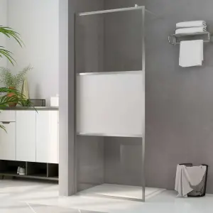 Paravan de duș walk-in, 115 x 195 cm, sticlă ESG semi-mată - Aduceți un plus estetică modernă în baia dvs. cu acest paravan de duș din sticlă semi-mată! Oferă un stil rafinat, cu materiale premium, creând o part...