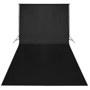 Fundal foto, bumbac, negru, 300 x 300 cm - Fundalul nostru foto de înaltă calitate, cu o mărime de 300x300 cm, este ideal pentru efecte de tip Chroma key și pentru alte proiecte comerciale. Fun...