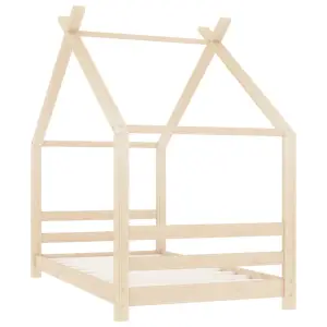 Cadru de pat pentru copii, 80 x 160 cm, lemn masiv de pin - Creați refugiul perfect în dormitorul copiilor dvs. cu acest cadru de pat fantastic construit din lemn! Patul este proiectat inteligent cu un cadru în...
