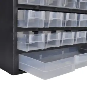 Dulap pentru unelte cu 41 sertare din plastic - Acest sertar pentru unelte cu 41 sertare din plastic oferă o posibilitate excelentă de a vă organiza suprafața de lucru cu 40 sertare mici și unul mar...