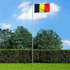 Steag Belgia, 90 x 150 cm - Acest steag al Belgiei colorat va fi punctul de atracție în grădina dvs sau la evenimente sportive, fiind perfect pentru a vă demonstra spiritul patri...