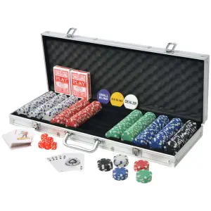 Set de poker cu 500 de jetoane din aluminiu - Jocul de poker este un mod popular de a vă petrece timpul cu prietenii, în orice anotimp. Doar deschizând trusa vă veți simți ca și cum ați fi în Las...
