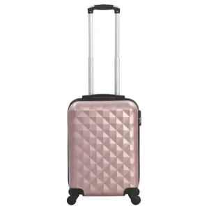 Valiză cu carcasă rigidă, roz auriu, ABS - Indiferent dacă plecați într-o călătorie de afaceri sau în vacanță, această valiză cu carcasă rigidă, cu aspect atrăgător, vă asigură spațiu suficient...