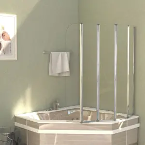 Cabină de baie, 120 x 140 cm, sticlă securizată, transparent - Această cabină de duș combină stilul cu funcționalitatea, pentru a se va potrivi perfect în decorul băii dvs. Profilele din aluminiu și panourile late...