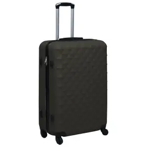 Set de valize cu carcasă rigidă, 3 piese, antracit, ABS - Indiferent dacă plecați într-o călătorie de afaceri sau în vacanță, acest set de valize cu carcasă rigidă, cu aspect atrăgător, vă asigură spațiu sufi...