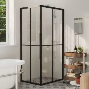 Cabină de duș, 90x70x180 cm, ESG - Această cabină de duș combină stilul cu funcționalitatea și se va potrivi perfect în decorul băii dvs. Profilul din aluminiu și panourile laterale din...