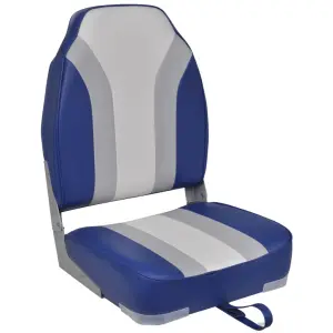 Scaun de barcă pliabil cu spătar înalt, 2 buc. - Acest scaun de barcă practic este proiectat ergonomic, pentru a se potrivi contururilor corpului dvs., și combină confortul cu un preț accesibil. Dato...