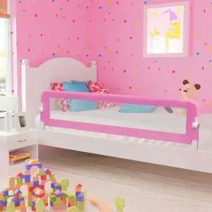 Balustradă de protecție pat copii, roz, 180x42 cm, poliester - Această balustradă de siguranță pentru pat este ideală pentru a-i împiedica pe micuții dvs. să cadă din pat în timpul somnului. Prevăzută cu un buton...