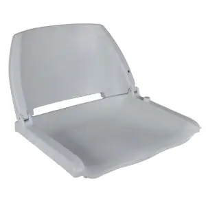 Scaune barcă 2 buc. gri 41x51x48 cm spătar pliabil fără pernă - Acest scaun de barcă practic, realizat din plastic rezistent la intemperii, este proiectat ergonomic și estetic pentru a se potrivi contururilor corpu...