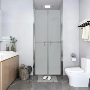 Ușă cabină de duș, mat, 91 x 190 cm, ESG - Această ușă pentru cabina de duș combină stilul și funcționalitatea, oferind o cale de acces largă și practică în duș. Cadrul din aluminiu și panouril...