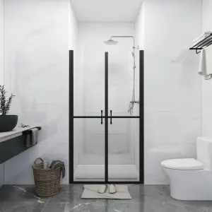 Ușă cabină de duș, transparent, (93-96)x190 cm, ESG - Această ușă pentru cabina de duș combină stilul și funcționalitatea, oferind o cale de acces largă și practică în duș. Cadrul din aluminiu și panouril...