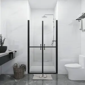 Ușă cabină de duș, transparent, (88-91)x190 cm, ESG - Această ușă pentru cabina de duș combină stilul și funcționalitatea, oferind o cale de acces largă și practică în duș. Cadrul din aluminiu și panouril...