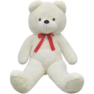 Ursuleț de pluș de jucărie, alb, 242 cm - Acest ursuleț de pluș XXL pufos va deveni cel mai bun prieten pentru îmbrățișări. Datorită aspectului său realistic, va fi cadoul perfect pentru cei d...