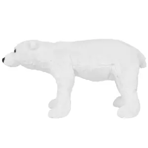 Urs polar din pluș de jucărie în picioare, alb, XXL - Joaca va fi mult mai distractivă pentru copilul dvs. cu acest urs polar de jucărie adorabil! Această jucărie drăgălașă din pluș foarte moale, cu trăsă...