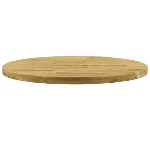 Blat de masă, lemn masiv de stejar, rotund, 44 mm, 900 mm - Acest blat de masă din lemn, va fi perfect pentru împrospătarea aspectului mesei de sufragerie, a măsuței de cafea etc. într-un cadru comercial sau ac...