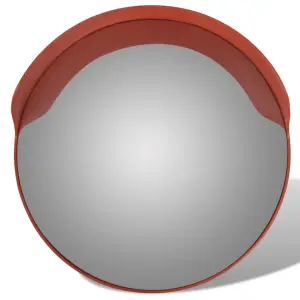 Oglindă de trafic convexă, portocaliu, 60 cm, plastic PC, de exterior - Această oglindă de trafic convexă de exterior va fi o alegere ideală pentru scopuri de protecție și siguranță. Este perfectă pentru a fi utilizată în...