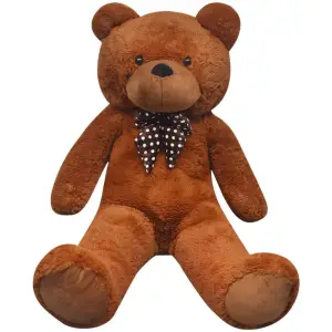 Ursuleț de pluș moale de jucărie XXL, maro, 160 cm - Acest ursuleț de pluș XXL pufos va deveni cel mai bun prieten pentru îmbrățișări. Datorită aspectului său realistic, va fi cadoul perfect pentru cei d...