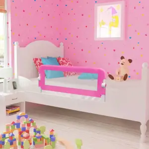 Balustradă de siguranță pentru pat de copil, roz, 102x42 cm - Această balustradă de siguranță pentru pat este ideală pentru a-i împiedica pe micuții dvs. să cadă din pat în timpul somnului. Prevăzută cu un buton...