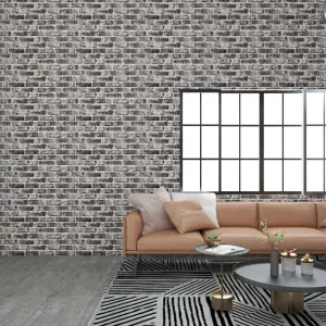 Panouri de perete 3D, model cărămidă, gri închis, 10 buc., EPS - Dacă sunteți în căutarea unei soluții diferite de acoperire a pereților în loc de vopsire sau aplicarea tapetului, aceste panouri de perete 3D sunt id...