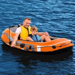Bestway Barcă gonflabilă "Kondor 2000", 188x98 cm - Bucurați-vă de o partidă de vâslit plăcută în piscină sau pe un lac liniștit, cu această barcă gonflabilă Kondor 2000, de la Bestway! Este robustă și...